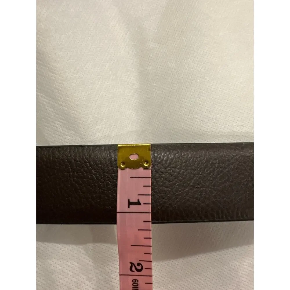 Lauren Ralph Lauren Faux Leather Reversible Belt Black/Brown Size 34